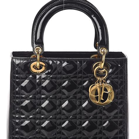 dior balck|lady Dior medium black.